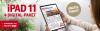 Werbung für iPAD 11 mit Digital-Paket, bietet E-PAPER inklusive WR PLUS.