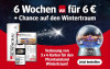 Werbebanner mit WR gedruckt und digital, Angebot 6 Wochen fur 6 Euro und Verlosung von Phantasialand Wintertraum Karten