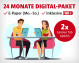 24 Monate Digital-Paket. E-Paper (Mo.-So.), inklusive M+. Nur 38,99 €/Monat. Zwei Personen an einem Tisch mit Tablets. 2x Lenovo Tab GRATIS. Jetzt bestellen!